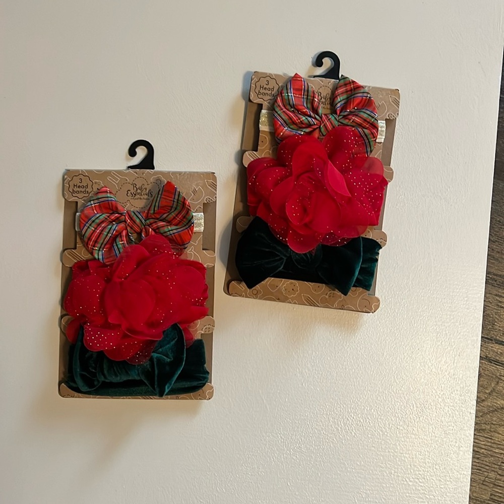 Christmas bow headbands